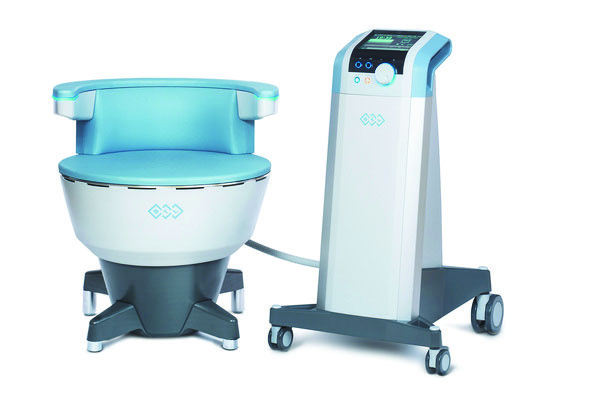 Emsella treatment chair and console